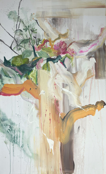 Ζωγραφική με τίτλο "M flower" από Rosi Roys, Αυθεντικά έργα τέχνης, Ακρυλικό