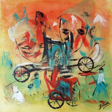 Peinture intitulée "Carnaval" par Rosiane Priam, Œuvre d'art originale