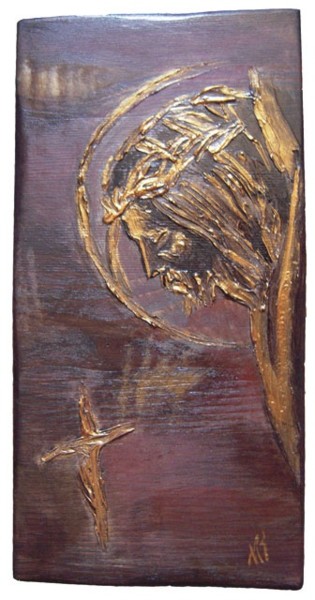 Pintura intitulada "Cristo" por Anthea, Obras de arte originais