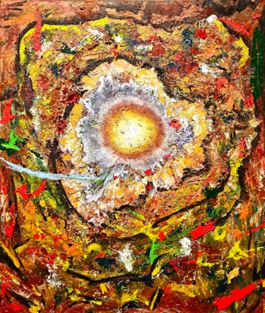 Painting titled "Round 2°" by Rossano Artioli, Original Artwork, Acrylic