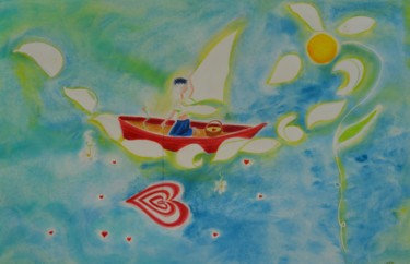 Rysunek zatytułowany „Le petit pêcheur d'…” autorstwa Rosyline, Oryginalna praca