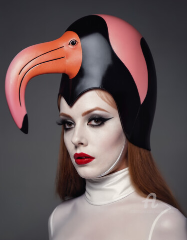 数字艺术 标题为“Latex Masquerade V” 由Rouge De Joie, 原创艺术品, AI生成的图像