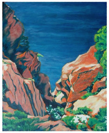 Pintura titulada "Passage" por Frédérique Rouquette, Obra de arte original, Acrílico Montado en Bastidor de camilla de madera