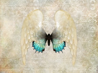 Digital Arts με τίτλο "Angel Wings 7" από Roxana Ferllini, Αυθεντικά έργα τέχνης, Φωτογραφία Μοντάζ