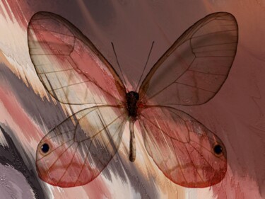 Grafika cyfrowa / sztuka generowana cyfrowo zatytułowany „Glass Wings 1” autorstwa Roxana Ferllini, Oryginalna praca, Malars…
