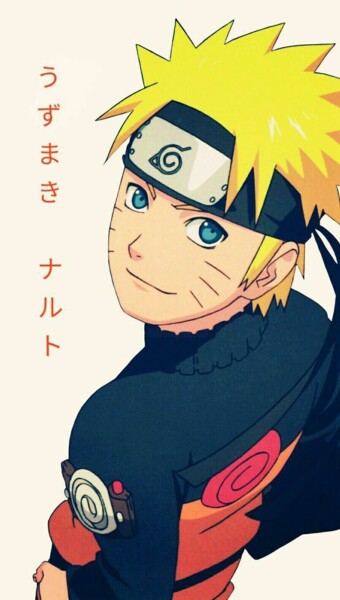 Estilo de arte dos anos 90 de desenho animado Naruto com uma