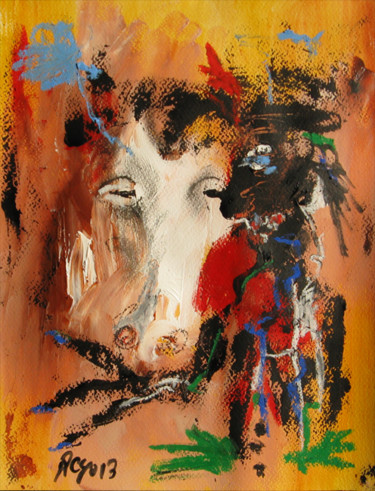 Peinture intitulée "Animals" par Jean Jacques Royo, Œuvre d'art originale, Acrylique