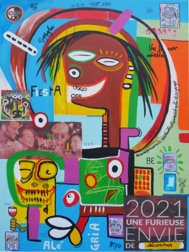 Peinture intitulée "2021 Une FURIEUSE e…" par Jean Jacques Royo, Œuvre d'art originale, Acrylique
