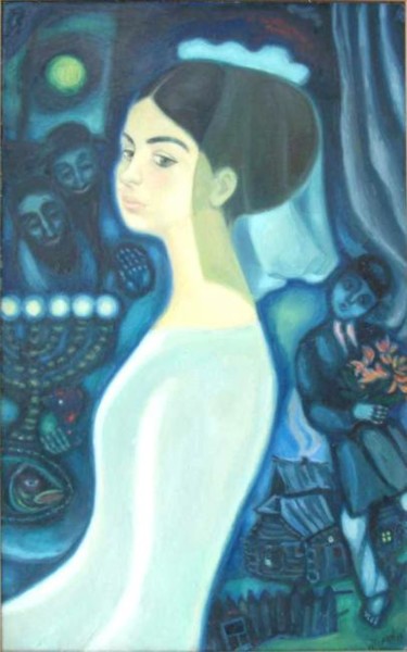 Картина под названием "The Jewish bride" - William Rozenson, Подлинное произведение искусства