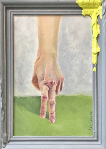 Malarstwo zatytułowany „LET'S PLAY HANDS HU…” autorstwa Marina Deryagina, Oryginalna praca, Olej