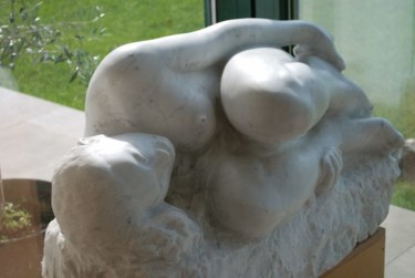 Skulptur mit dem Titel "akt6" von Ryszard Piotrowski, Original-Kunstwerk, Stein