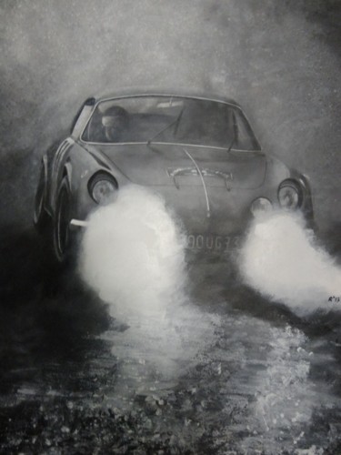 Pittura intitolato "Renault Alpine A110…" da Ruben Badia, Opera d'arte originale, Olio