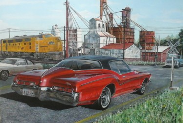 Pittura intitolato "Buick Riviera" da Ruben Badia, Opera d'arte originale, Acrilico