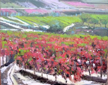 Painting titled "Haro, La Rioja" by Rubén De Luis, Original Artwork, Oil