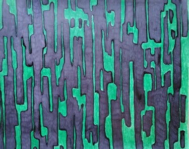 Zeichnungen mit dem Titel "Matrix" von Rubin Kriel, Original-Kunstwerk, Pastell