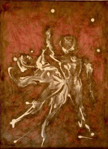 Peinture intitulée "Rouge tango 1" par Marion Rudermann, Œuvre d'art originale