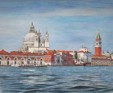 Peinture intitulée "Venezia 13 "Santa M…" par Rüdiger Eggers, Œuvre d'art originale, Aquarelle