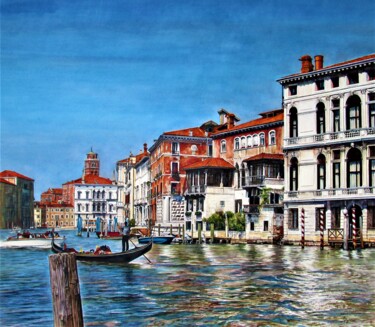 Malerei mit dem Titel "Venezia 17" von Rüdiger Eggers, Original-Kunstwerk, Aquarell