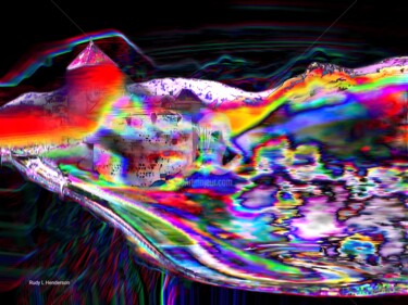 Digitale Kunst mit dem Titel "Landscape in colors" von Rudy L. Henderson, Original-Kunstwerk, Digitale Collage