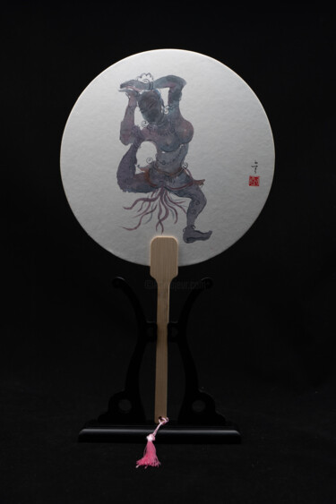 Malarstwo zatytułowany „Dancer of the Bodhi…” autorstwa Rui Wang, Oryginalna praca, Akwarela