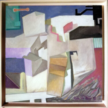 Painting titled "Paisaje 109" by Ruiz De Azúa Juan Carlos, Original Artwork, Oil