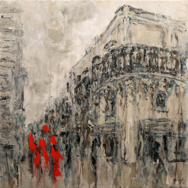 Painting titled "republic str. 21.113" by Rupert Cefai, Original Artwork, Acrylic Mounted on Wood Stretcher frame