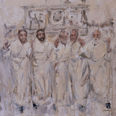 Картина под названием "reffiegħa 22.134" - Rupert Cefai, Подлинное произведение искусства, Масло Установлен на Деревянная па…