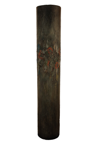 Painting titled "totem to what might…" by Rupert Cefai, Original Artwork, Wood