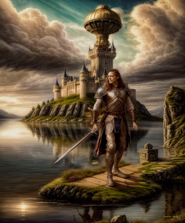 Digital Arts titled "During the Viking A…" by Rustle Extreme, Original Artwork, Digital Collage