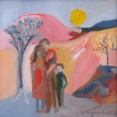 Malerei mit dem Titel "Touch of the sun /…" von Ruth Dubayová, Original-Kunstwerk, Öl
