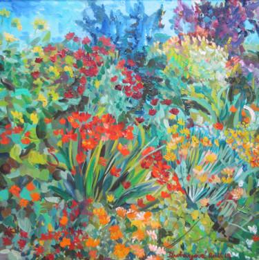 Malerei mit dem Titel "The colors of my ga…" von Ruth Dubayová, Original-Kunstwerk, Öl