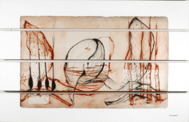 Gravures & estampes intitulée "DRAKENSBURG I" par Jovhanna Rutvanowska, Œuvre d'art originale, Gravure Monté sur Châssis en…