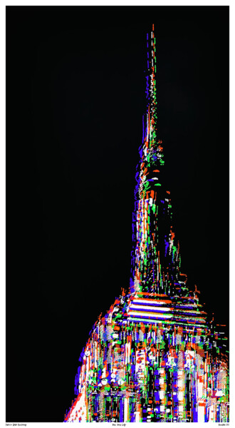 Digital Arts με τίτλο "Empire State Buildi…" από Ruuton, Αυθεντικά έργα τέχνης, Ψηφιακή εκτύπωση