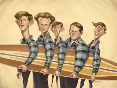 Arte digital titulada "Beach Boys" por Renato Wilmers, Obra de arte original, Pintura Digital