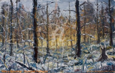 "Winter landscape ca…" başlıklı Tablo Rybakow Fine Art tarafından, Orijinal sanat, Petrol
