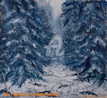 绘画 标题为“Winter Landscape pa…” 由Rybakow Fine Art, 原创艺术品, 油