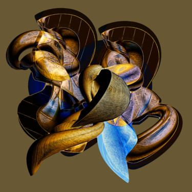 Arte digital titulada "Arpas de caracolas.…" por Decolorado, Obra de arte original, Pintura Digital