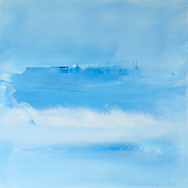 Schilderij getiteld "Artic Island" door S Duclos, Origineel Kunstwerk, Lak