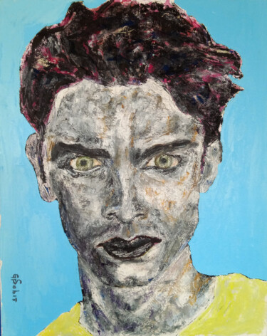 Картина под названием "Boy 3" - Sabin, Подлинное произведение искусства, Акрил Установлен на картон