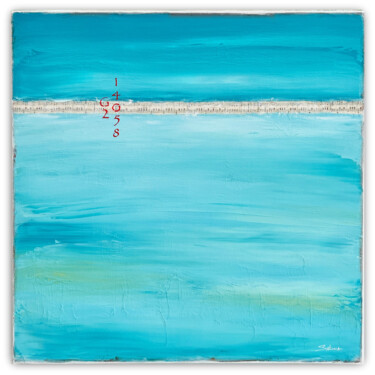 Картина под названием "Castaway Shores" - Sabina D'Antonio, Подлинное произведение искусства, Акрил Установлен на Деревянная…