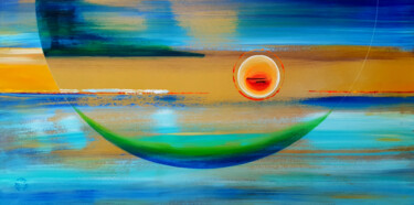 Pintura titulada "Oceanien" por Sabina Kiss, Obra de arte original, Acrílico