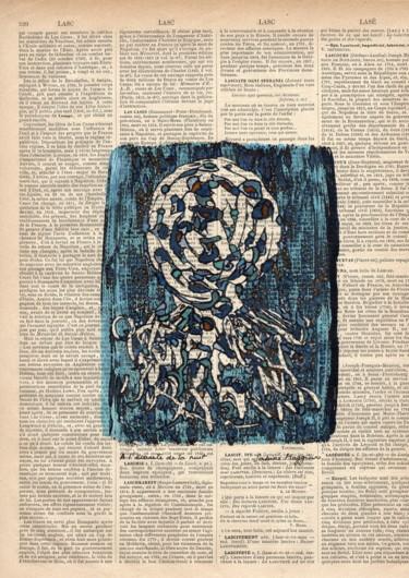 Gravures & estampes intitulée "A l'écoute de la nu…" par Sabine Maggiani, Œuvre d'art originale, Monotype