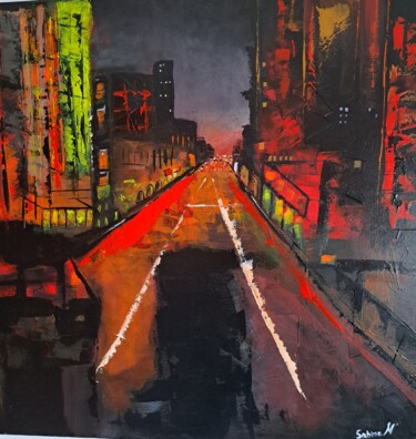 "Light red" başlıklı Tablo Sabine M tarafından, Orijinal sanat, Akrilik Ahşap Sedye çerçevesi üzerine monte edilmiş