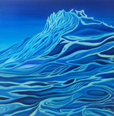 Painting titled "Scioglimento dei gh…" by Sabrina Pugliese, Original Artwork, Oil Mounted on Wood Stretcher frame