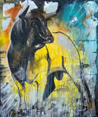 Painting titled "Toro" by Sabrina Seck, Original Artwork, Acrylic