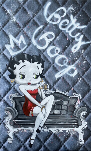 Painting titled "Betty Boop" by Sabrina Seck, Original Artwork, Acrylic