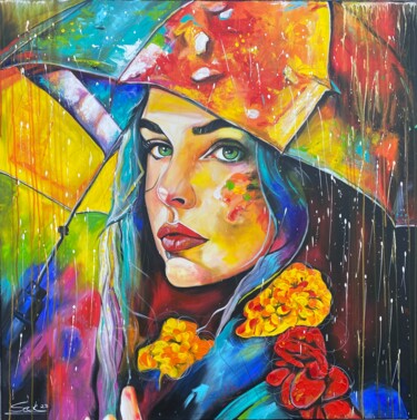 绘画 标题为“raining day” 由Sabrina Seck, 原创艺术品, 丙烯