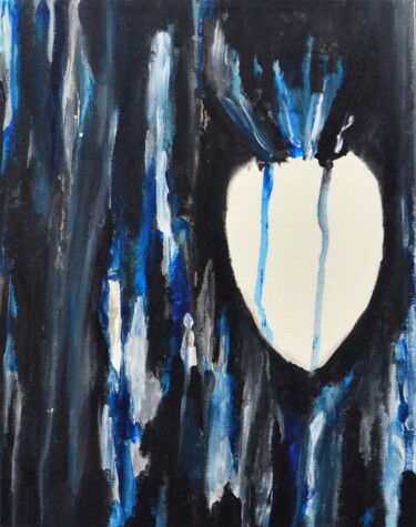 Painting titled "ABYSS" by Sabrina Timsit, Original Artwork, Acrylic