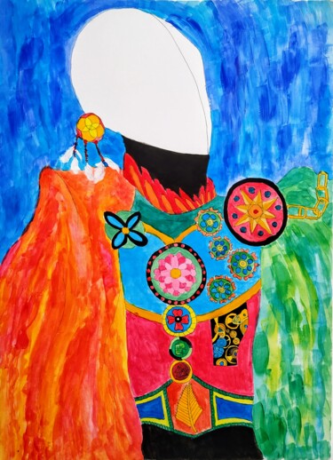 Pintura titulada "Mariachi" por Sabrina Timsit, Obra de arte original, Acrílico