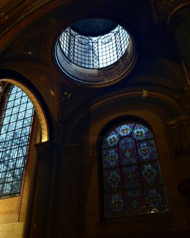 Fotografia intitulada "Oculus Notre-Dame d…" por Sabrina Timsit, Obras de arte originais, Fotografia digital